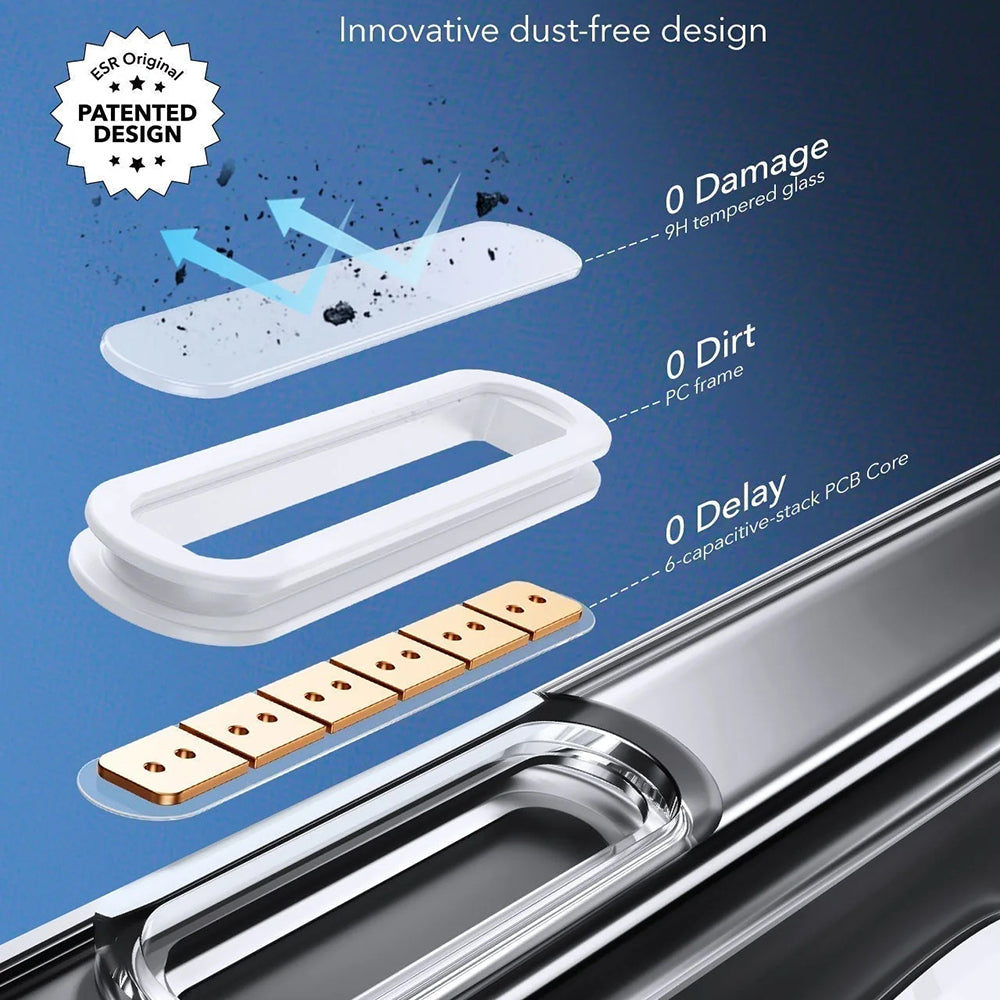 Husa MagSafe za Apple iPhone 16 Pro Max, ESR, Classic Hybrid Slide, Crno Prozirna