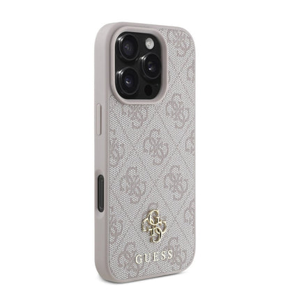 MagSafe futrola za Apple iPhone 16 Pro Max, Guess, 4G Classic, Roza