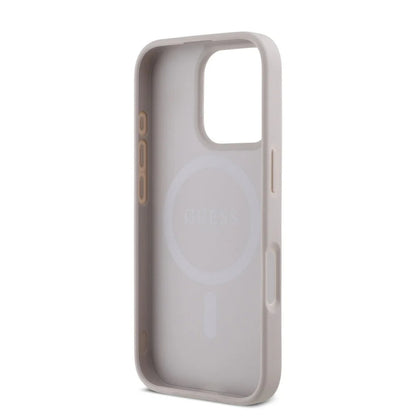 MagSafe futrola za Apple iPhone 16 Pro Max, Guess, 4G Classic, Roza