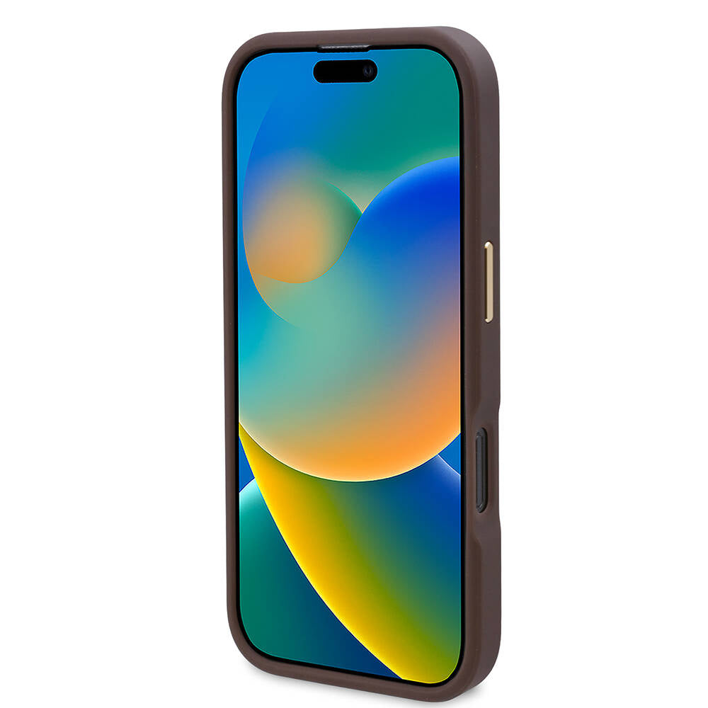 MagSafe futrola za Apple iPhone 16 Pro Max, Guess, 4G Logo Plate, Plava