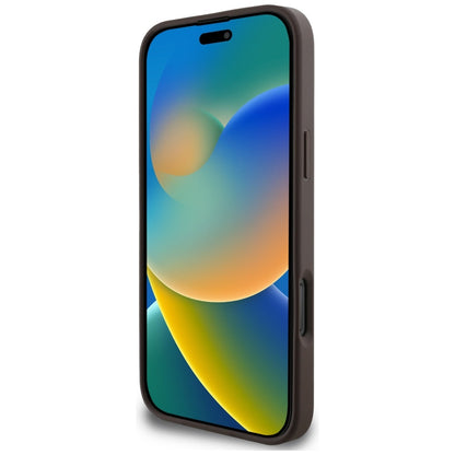 Futrola MagSafe za Apple iPhone 16 Pro Max, Guess, Cardslot 4G Stripes, Smeđa