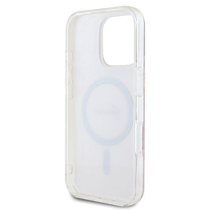 Futrola MagSafe za Apple iPhone 16 Pro Max, Guess, IML 4G, Roza