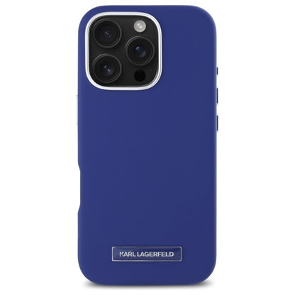 MagSafe futrola za Apple iPhone 16 Pro Max, Karl Lagerfeld, FW Metal Plate, Plava