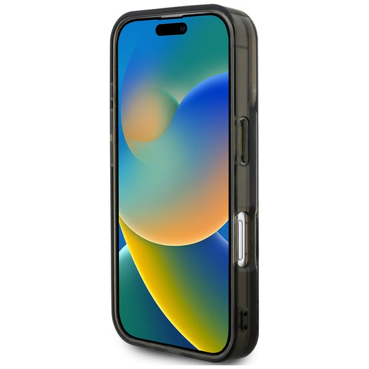 Futrola MagSafe za Apple iPhone 16 Pro Max, Karl Lagerfeld, Liquid Glitter Choupette Logo, Crna