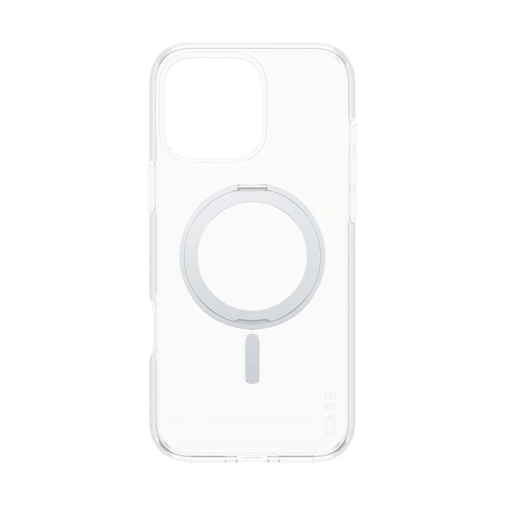 Futrola MagSafe za Apple iPhone 16 Pro Max, PanzerGlass, Care Feature Kickstand, Srebrno prozirna