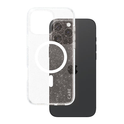 Futrola MagSafe za Apple iPhone 16 Pro Max, PanzerGlass, Care Urban Combat Star Lit, Bijela Prozirna
