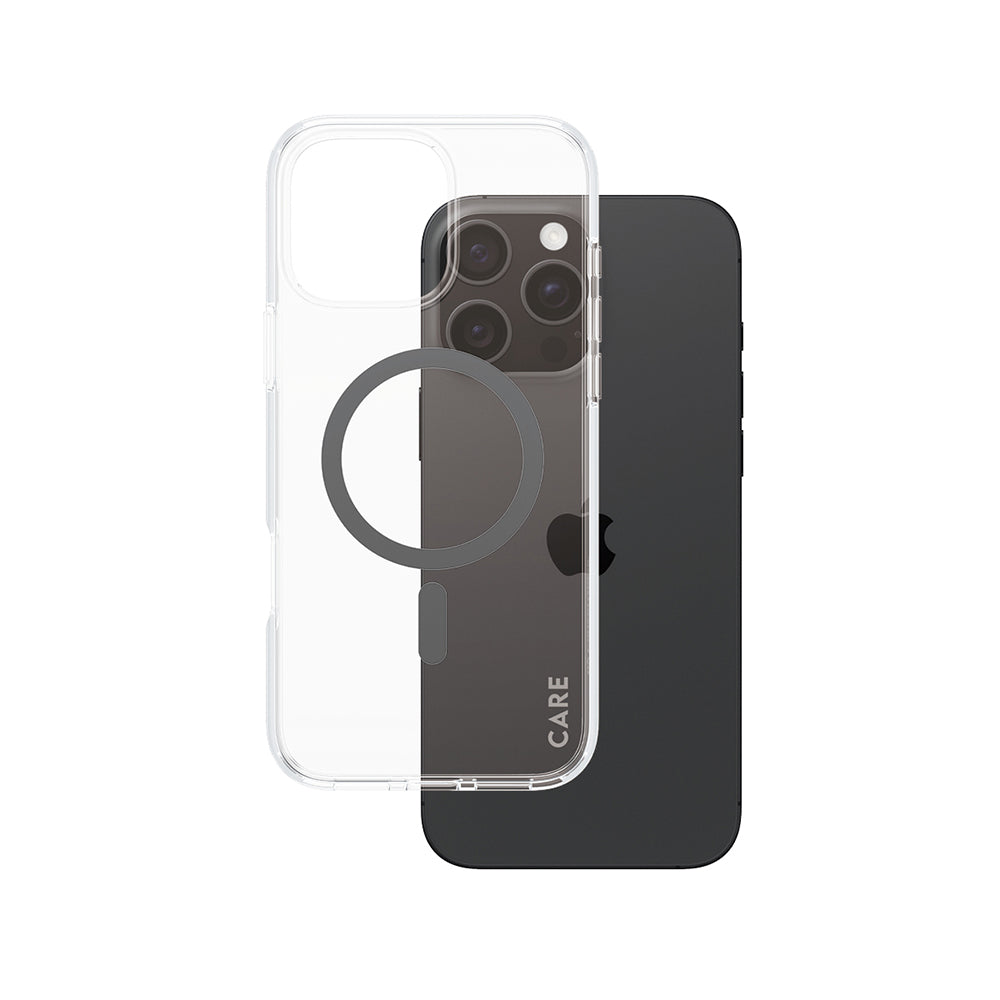 Futrola MagSafe za Apple iPhone 16 Pro Max, PanzerGlass, Care Urban Combat, Crna Prozirnost
