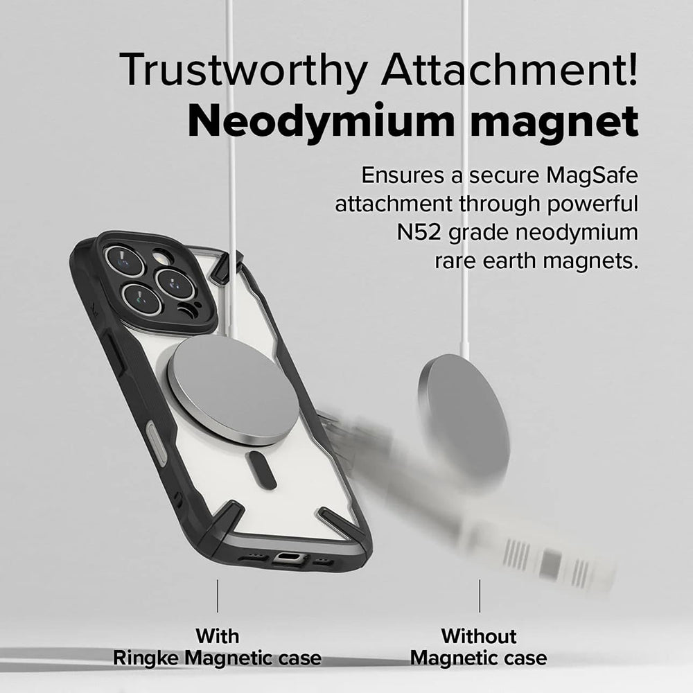 Futrola MagSafe za Apple iPhone 16 Pro Max, Ringke, Fusion X, Crna