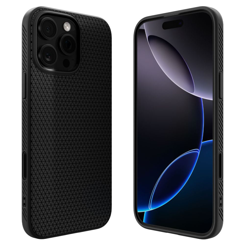 Futrola MagSafe za Apple iPhone 16 Pro Max, Spigen, Liquid Air T, Mat Crna