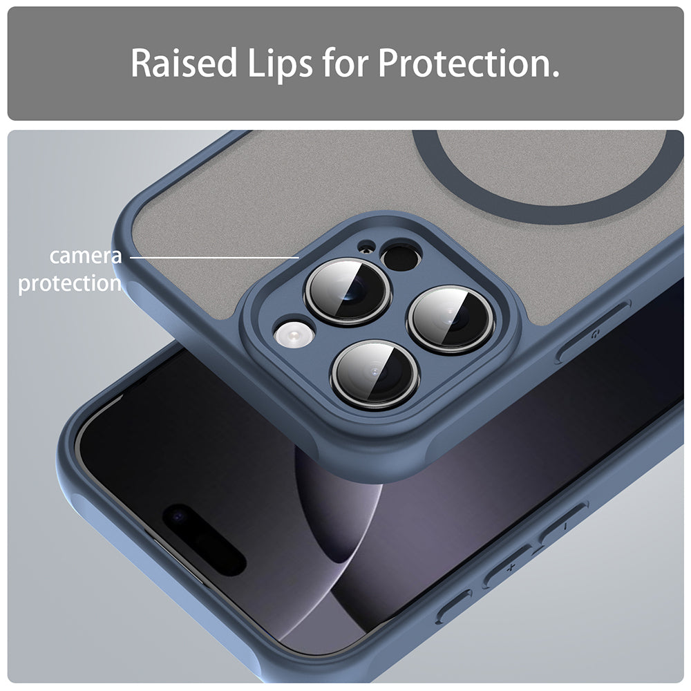 MagSafe futrola za Apple iPhone 16 Pro Max, Techsuit, HaloFrost II, Tamnoplava