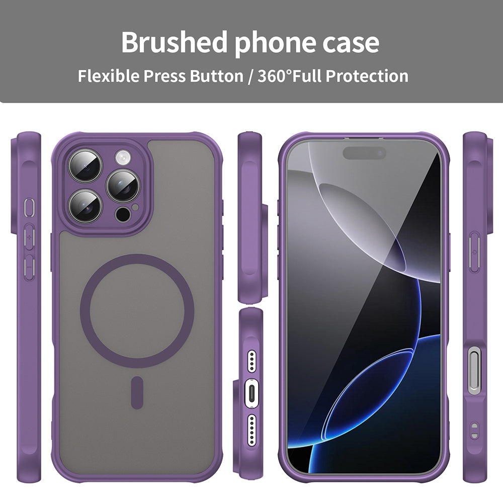 MagSafe futrola za Apple iPhone 16 Pro Max, Techsuit, HaloFrost II, Ljubičasta