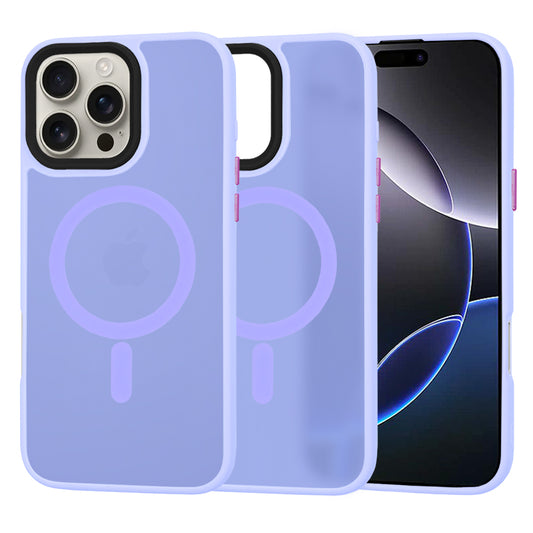 MagSafe maska za Apple iPhone 16 Pro Max, Techsuit, HaloFrost, Svijetlo Ljubičasta