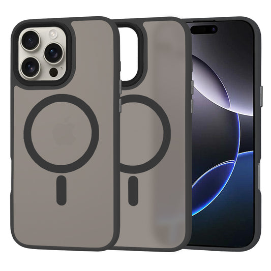 Futrola MagSafe za Apple iPhone 16 Pro Max, Techsuit, HaloFrost, Crna