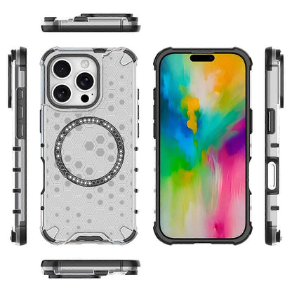 MagSafe futrola za Apple iPhone 16 Pro Max, Techsuit, HoneyComb Shield, Bijela