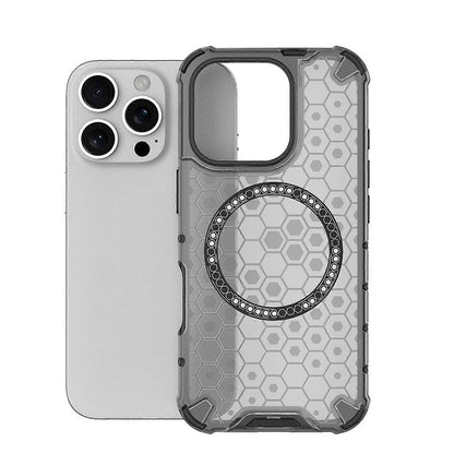 MagSafe maska za Apple iPhone 16 Pro Max, Techsuit, HoneyComb Shield, Crna