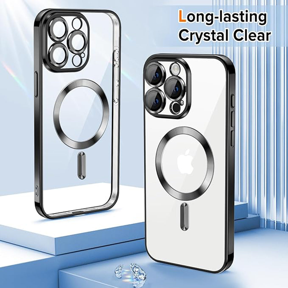 MagSafe futrola za Apple iPhone 16 Pro Max, Techsuit, Luxury Crystal, Tamno Plava