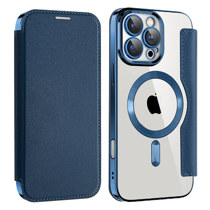 MagSafe futrola za Apple iPhone 16 Pro Max, Techsuit, SmartMag Book, Plava