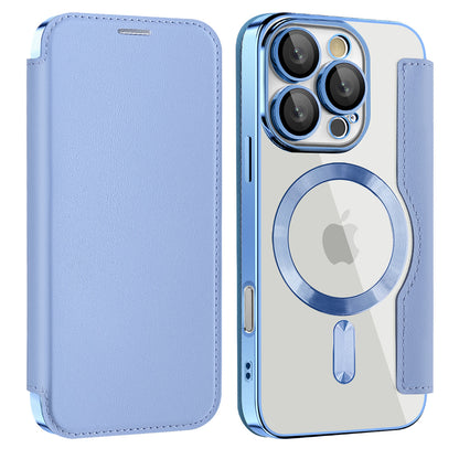 MagSafe futrola za Apple iPhone 16 Pro Max, Techsuit, SmartMag Book, Plava