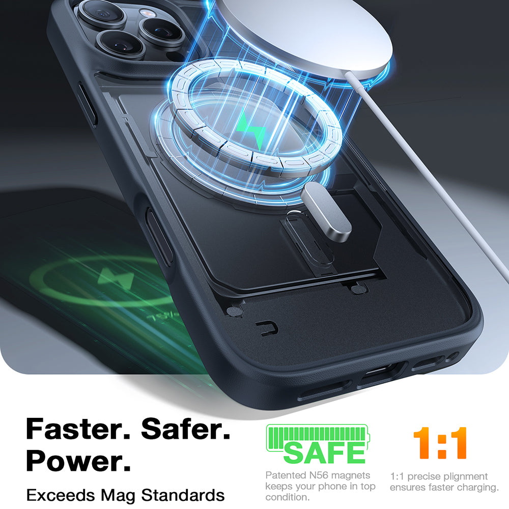 Futrola MagSafe za Apple iPhone 16 Pro Max, Torras, Guardian, Crna