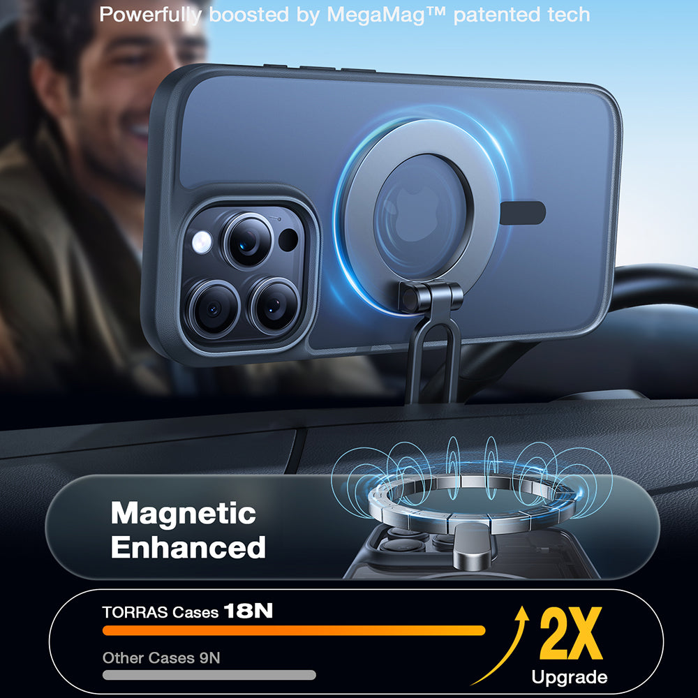 Futrola MagSafe za Apple iPhone 16 Pro Max, Torras, Guardian, Crna