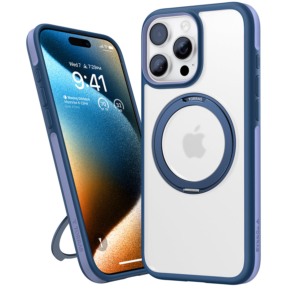 Futrola MagSafe za Apple iPhone 16 Pro Max, Torras, Ostand R Fusion, Tamnoplava