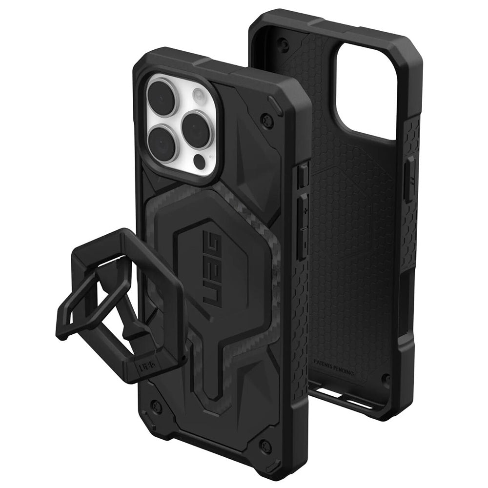 MagSafe futrola za Apple iPhone 16 Pro Max, Urban Armor Gear, Monarch Pro Carbon Bundle, Crna