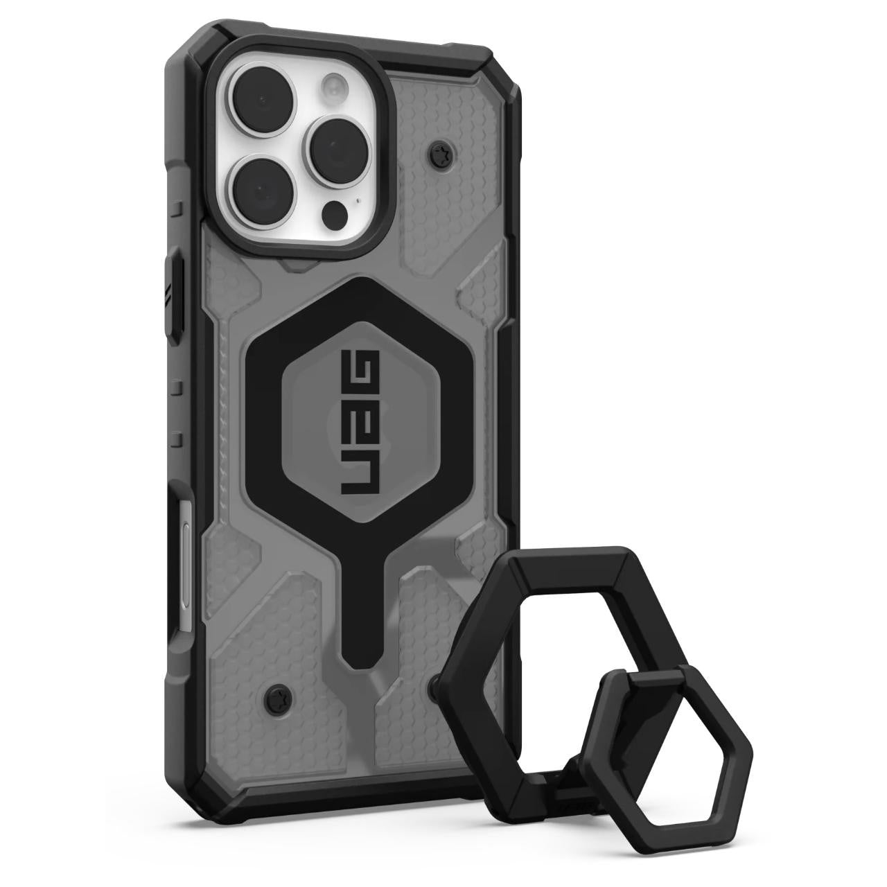 MagSafe maska za Apple iPhone 16 Pro Max, Urban Armor Gear, Pathfinder Clear Bundle, Siva