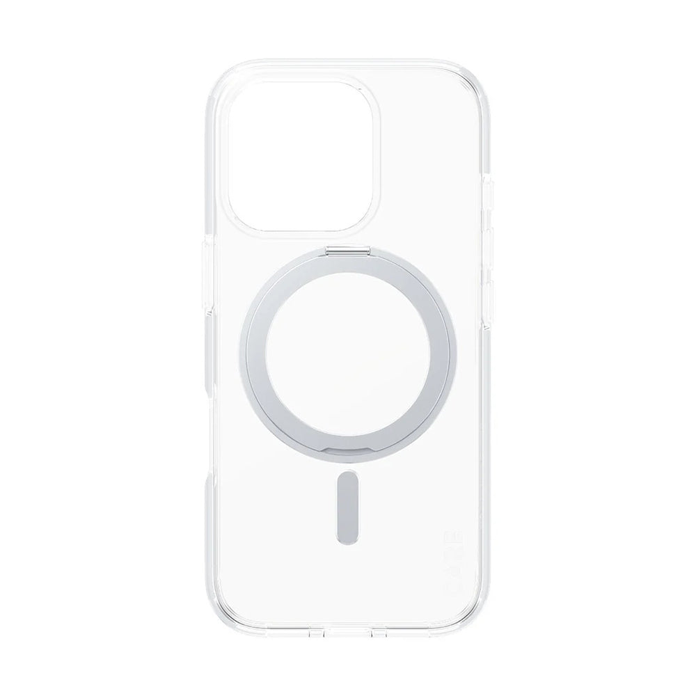 Futrola MagSafe za Apple iPhone 16 Pro, PanzerGlass, Care Feature Kickstand, Srebrno prozirna