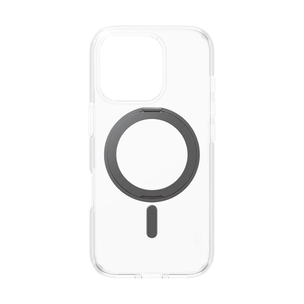 Futrola MagSafe za Apple iPhone 16 Pro, PanzerGlass, Care Feature Kickstand, Crna Prozirna