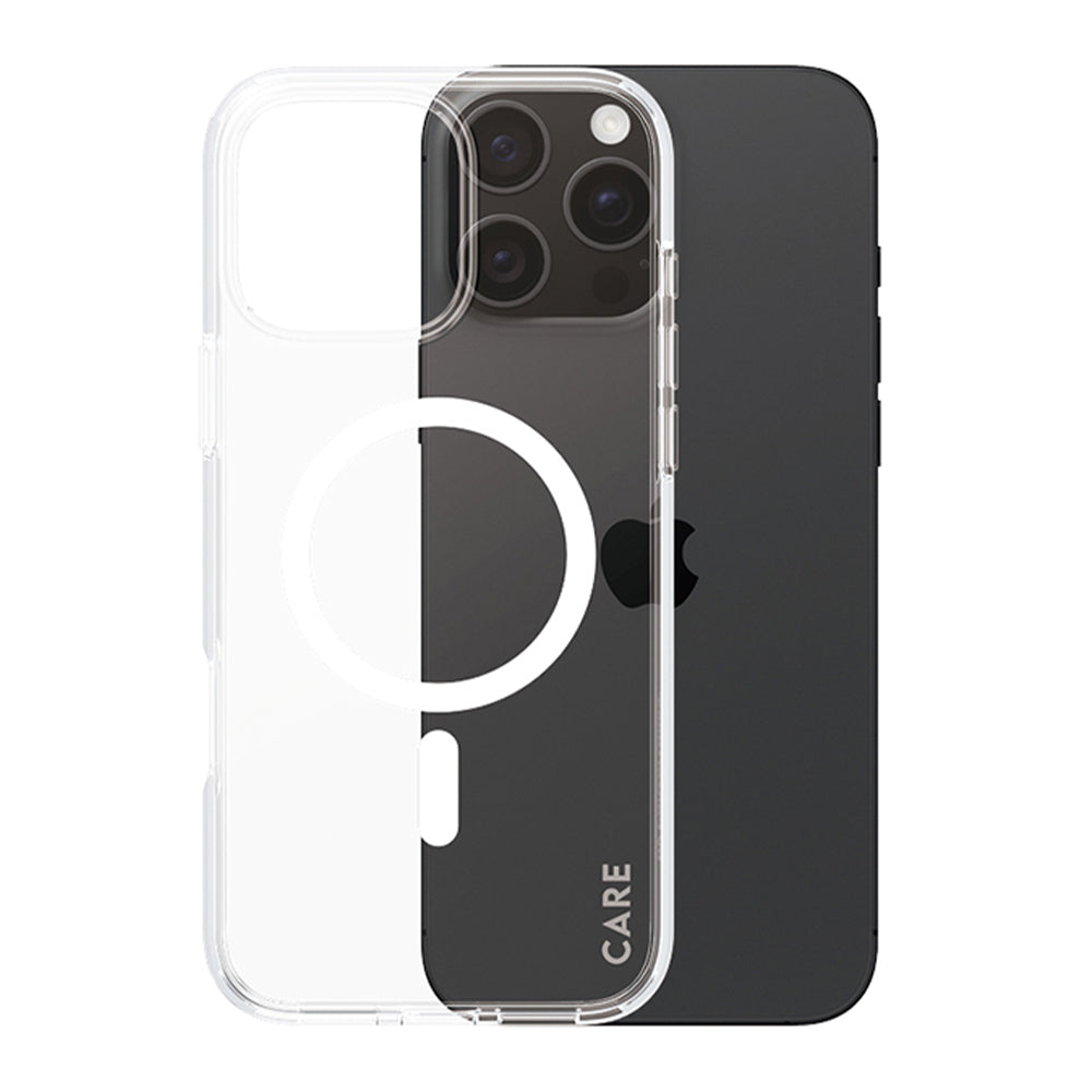 MagSafe futrola za Apple iPhone 16 Pro, PanzerGlass, Care Urban Combat, Bijela Prozirna