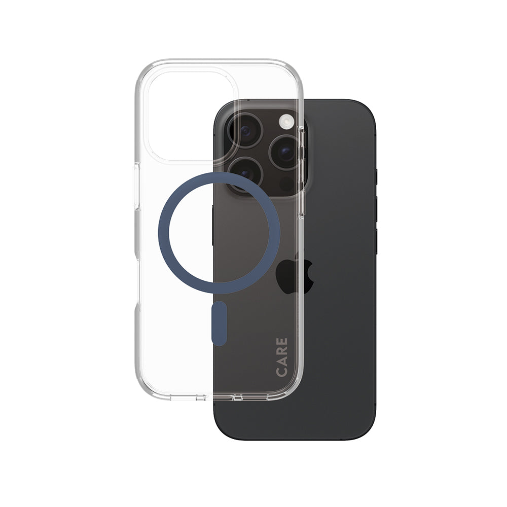 Futrola MagSafe za Apple iPhone 16 Pro, PanzerGlass, Care Urban Combat, Plava Transparentna