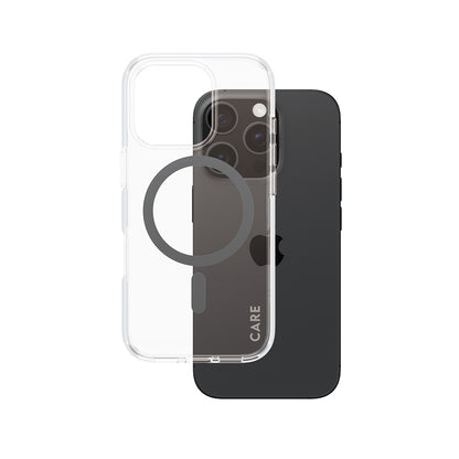 Futrola MagSafe za Apple iPhone 16 Pro, PanzerGlass, Care Urban Combat, Crna Prozirnost