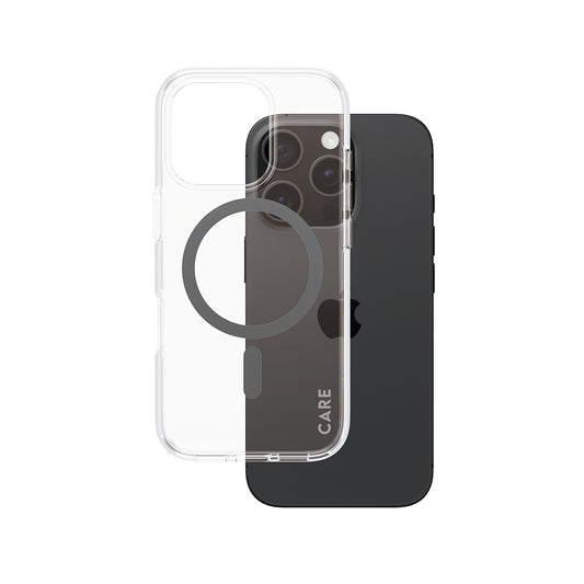 Futrola MagSafe za Apple iPhone 16 Pro, PanzerGlass, Care Urban Combat, Crna Prozirnost