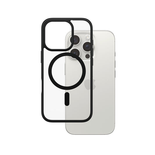 MagSafe futrola za Apple iPhone 16 Pro, PanzerGlass, Frame, Crna Transparentna