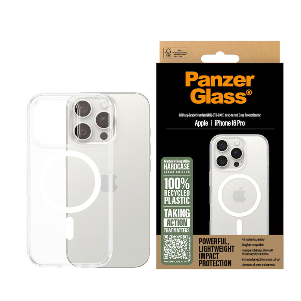 MagSafe futrola za Apple iPhone 16 Pro, PanzerGlass, HardCase, Bijela Transparentna