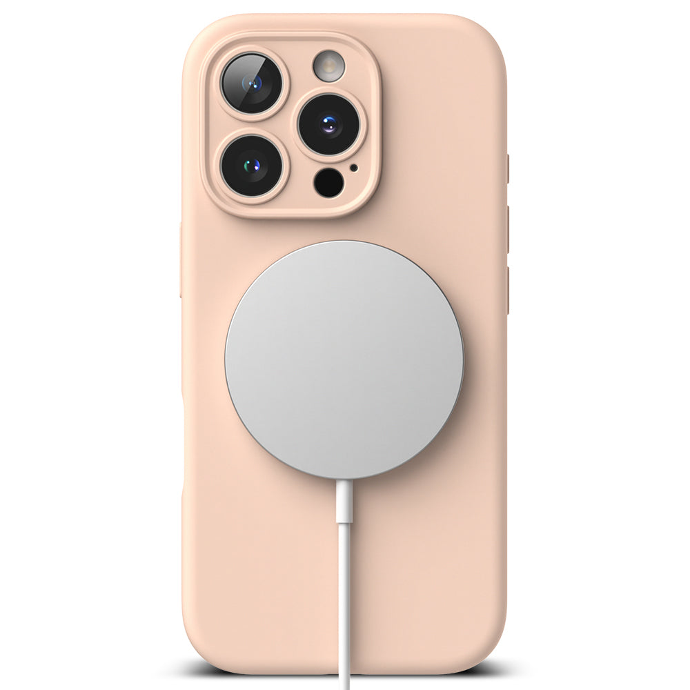 MagSafe maska za Apple iPhone 16 Pro, Ringke, Silikonska, Roza