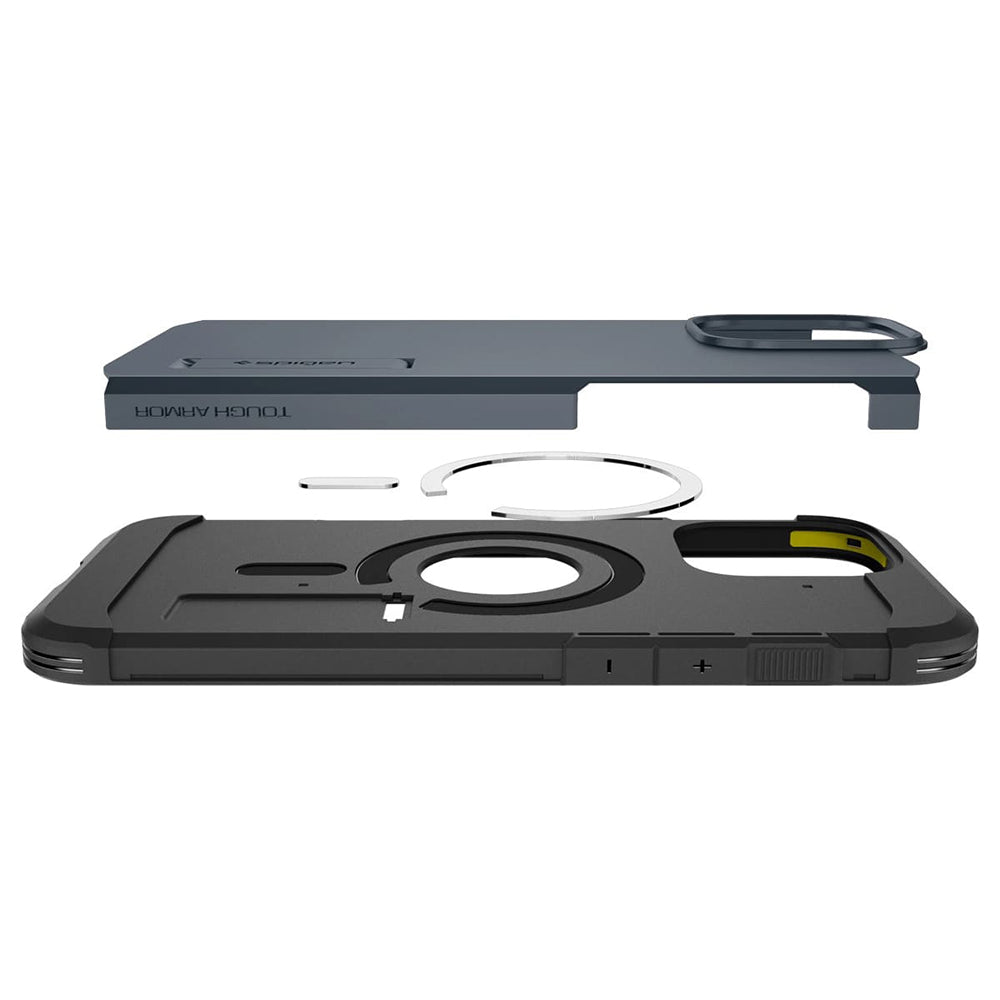 Husa MagSafe za Apple iPhone 16 Pro, Spigen, Tough Armor, Plava ACS08147
