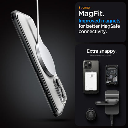 Futrola MagSafe za Apple iPhone 16 Pro, Spigen, Ultra Hybrid, Satinirano prozirna ACS08133