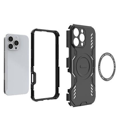 MagSafe futrola za Apple iPhone 16 Pro, Techsuit, ArmorMag, Crna