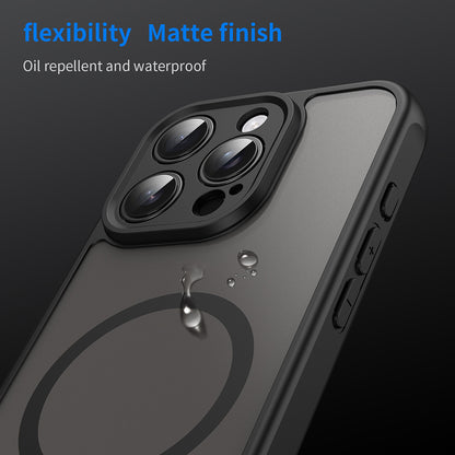 MagSafe futrola za Apple iPhone 16 Pro, Techsuit, HaloFrost II, Crna
