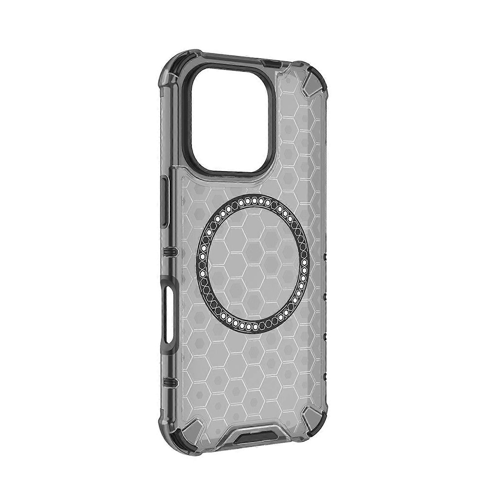 MagSafe futrola za Apple iPhone 16 Pro, Techsuit, HoneyComb Shield, Crna