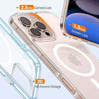 MagSafe torbica za Apple iPhone 16 Pro, Torras, Diamond, Prozirna