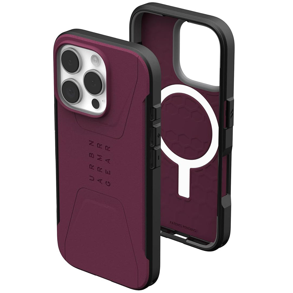 MagSafe futrola za Apple iPhone 16 Pro, Urban Armor Gear, Civilian, Bordo