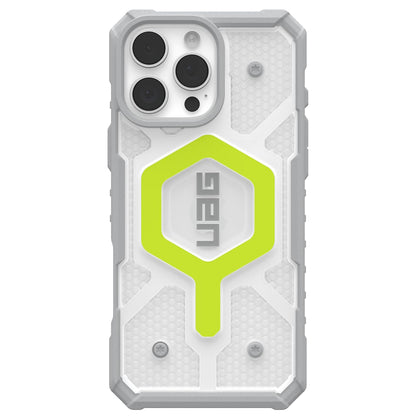 MagSafe maska za Apple iPhone 16 Pro, Urban Armor Gear, Pathfinder Clear with Lanyard, Zelena