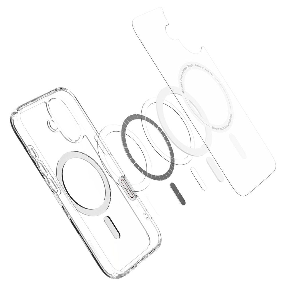 Futrola MagSafe za Apple iPhone 16, Spigen, Ultra Hybrid T, Bijela ACS09073