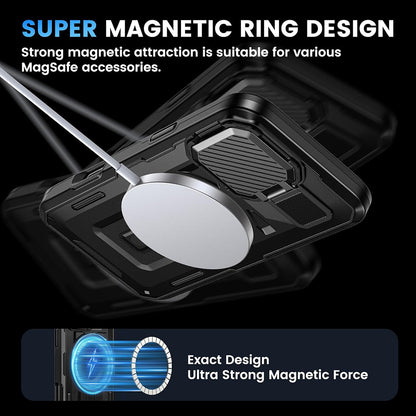 MagSafe futrola za Apple iPhone 16, Techsuit, CamVault, Crna