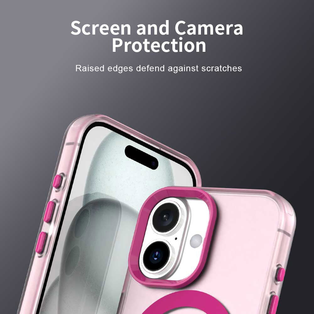 MagSafe futrola za Apple iPhone 16, Techsuit, CandyCase, Roza