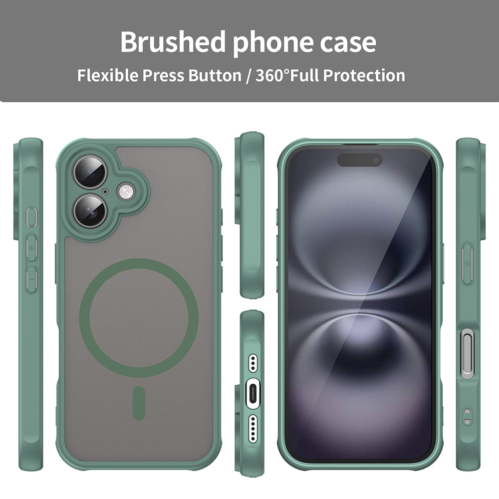 MagSafe futrola za Apple iPhone 16, Techsuit, HaloFrost II, Zelena