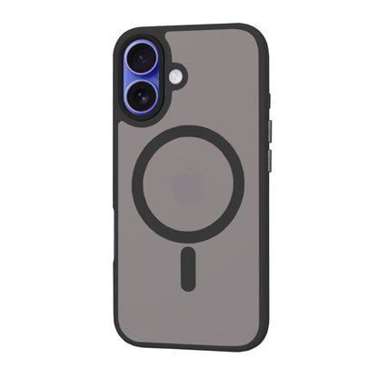 Husa MagSafe za Apple iPhone 16, Techsuit, HaloFrost, Crna