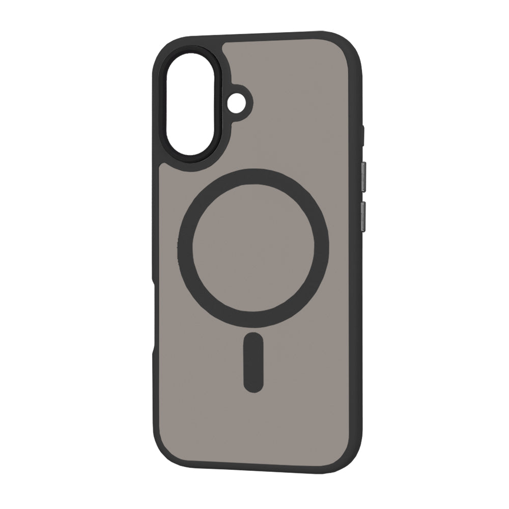 Husa MagSafe za Apple iPhone 16, Techsuit, HaloFrost, Crna